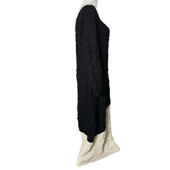 Mara Hoffman Amy Midi Dress Women’s Size 3X Black White Bodycon Textured Chic - Picture 5 of 8